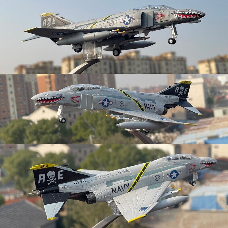 1:100 McDonnell Douglas F-4C Fighter Aircraft Model Diecast Military Collection