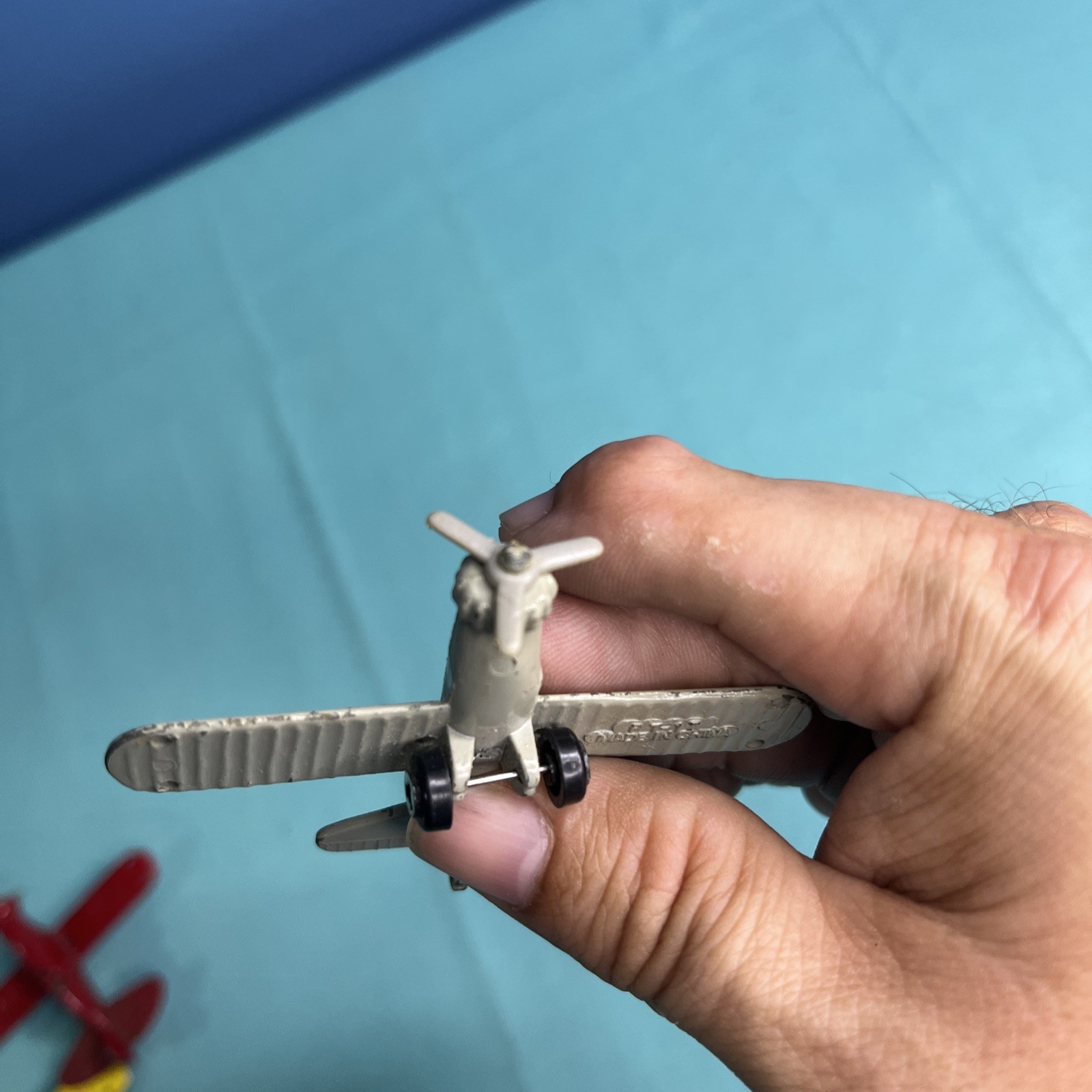 Lot of 3 Vtg Imperial Metal Die Cast Toy Micro Airplane Military Planes F-12E