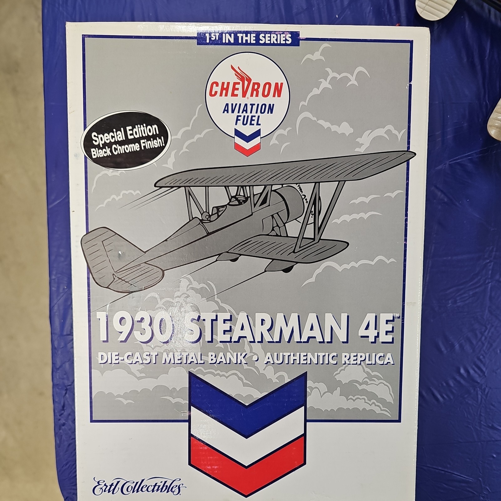 Ertl Collectibles 1930 Stearman 4E Chevron Aviation 1st In Series 1:38 Scale~New