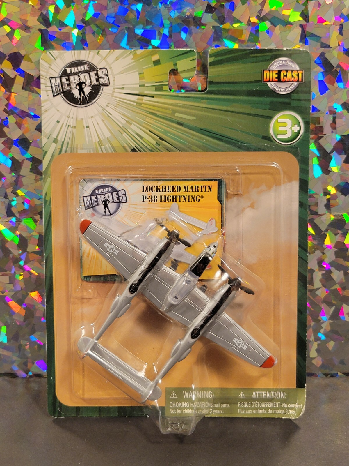 True Heroes LOCKHEED MARTIN P-38 LIGHTNING Plane Die Cast Toys R US 2012 New!