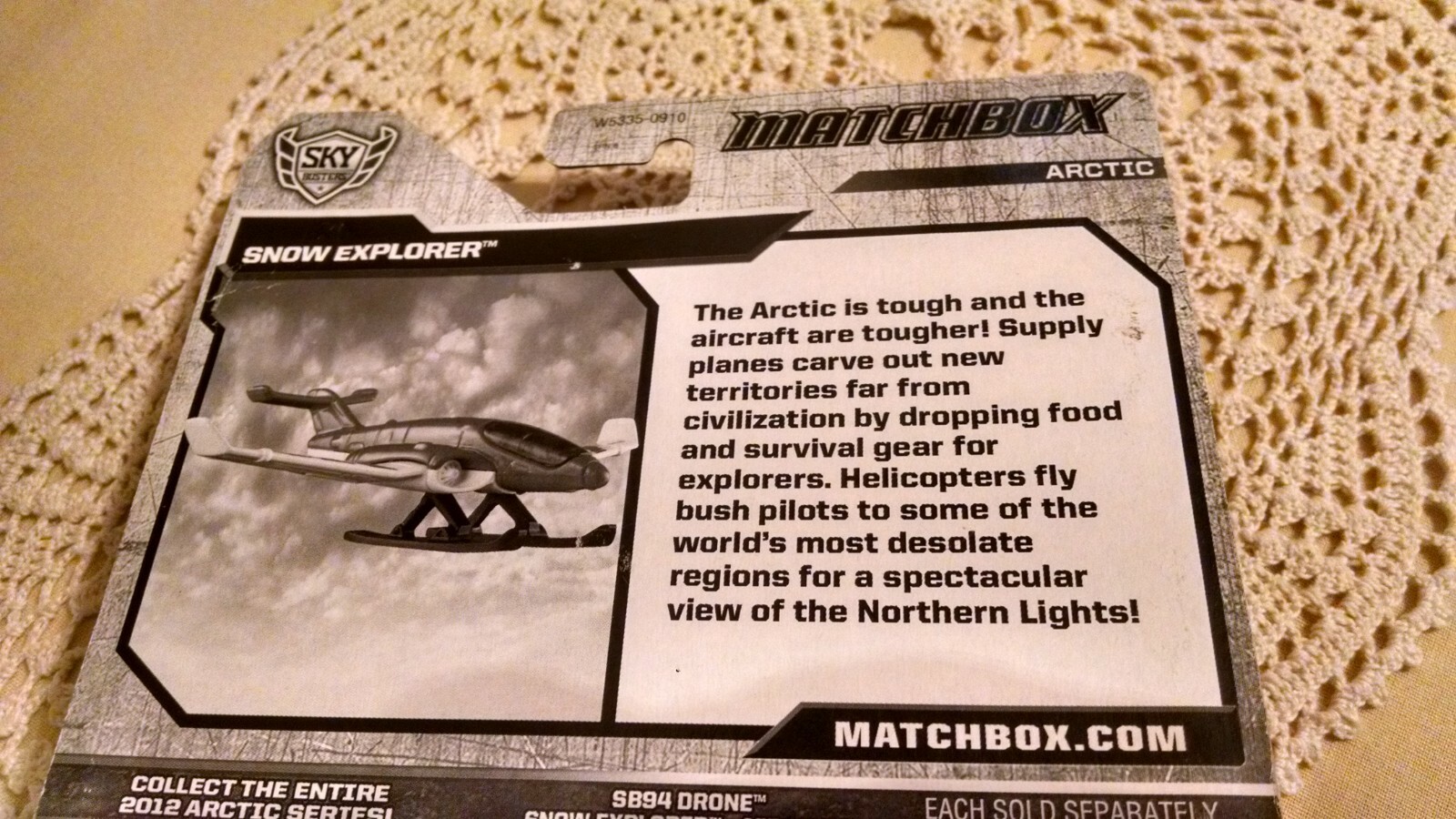 MATCHBOX SKY BUSTERS ARCTIC SNOW EXPLORER RED WHITE BLUE SE-705 2012 NEW MATTEL.