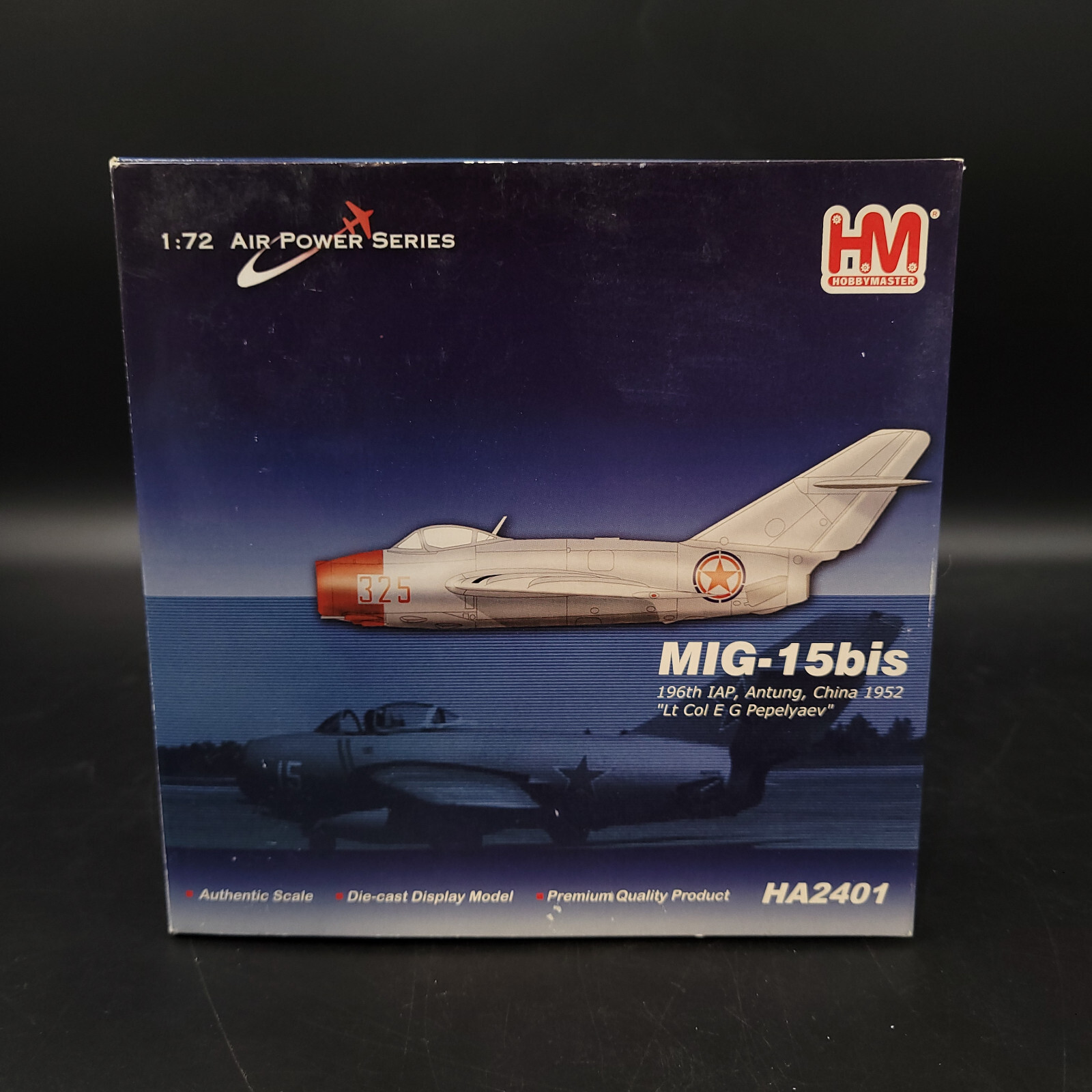 Hobby Master 1:72 MIG-15bis 196th IAP China 1952 “Lt Col E G Pepelyaev” HA2401 2