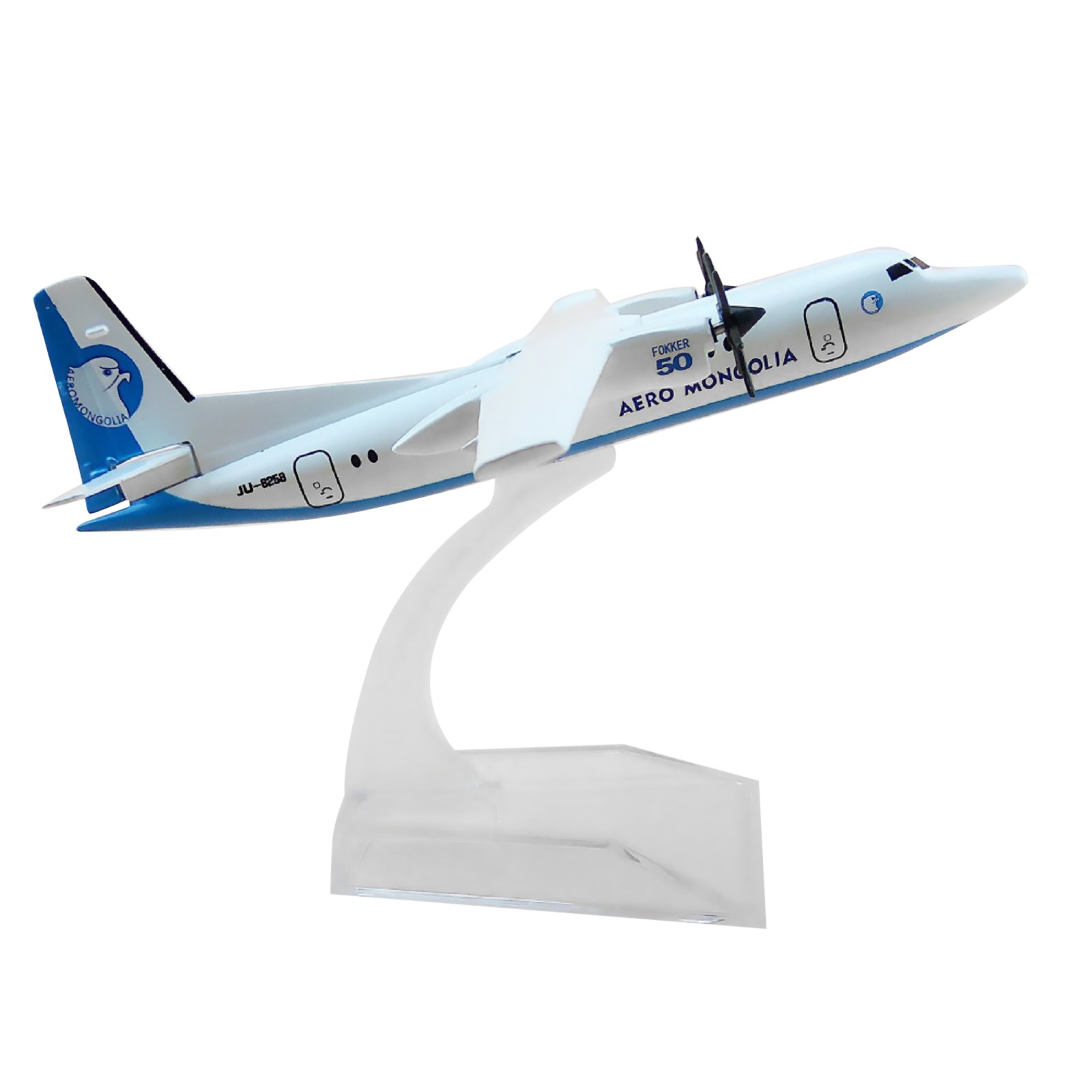 1/400 16cm Aircraft Mongolia Fokker 50 FK-50 Alloy Simulation Plane Model Craft
