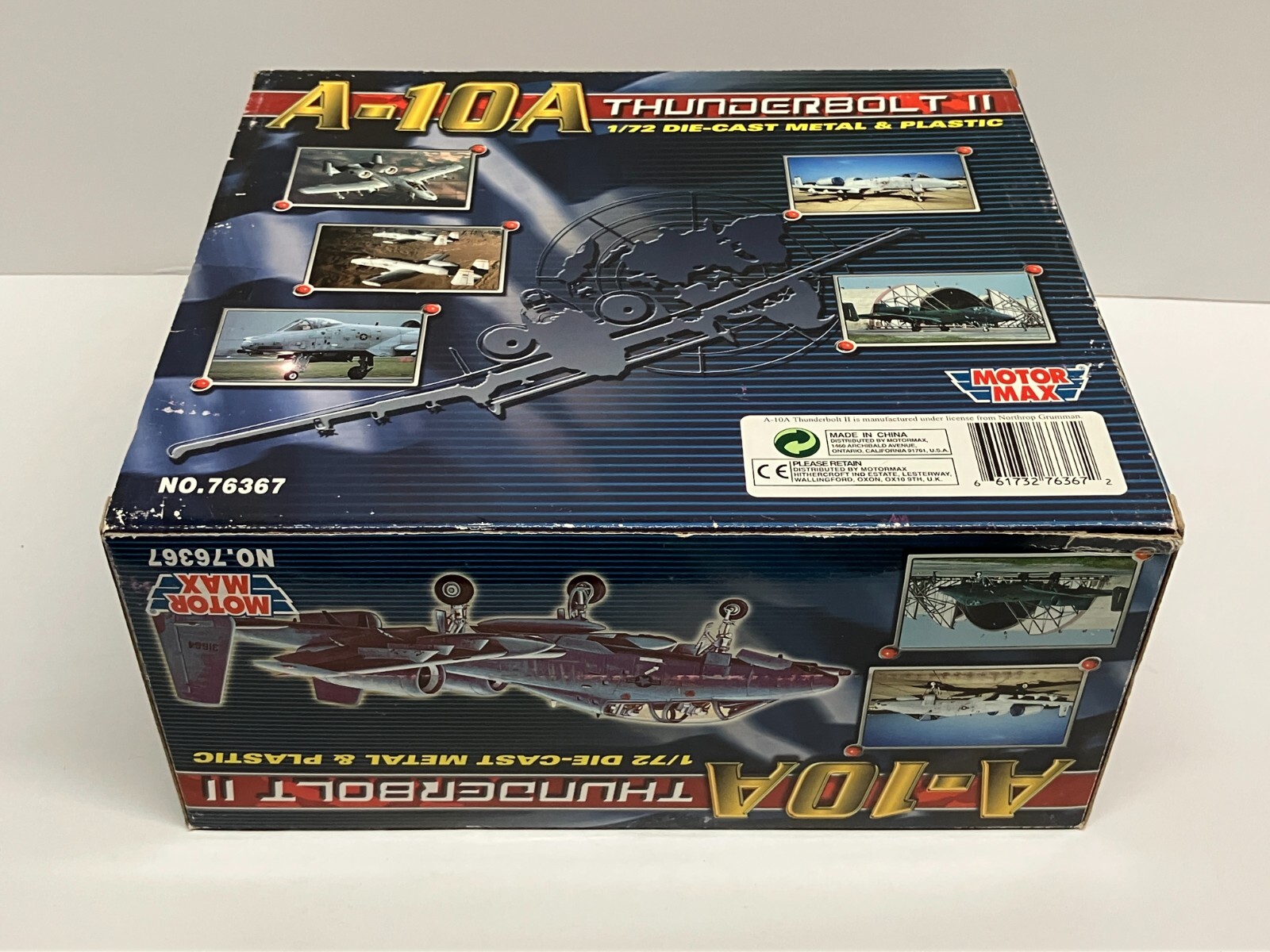A-10A THUNDERBOLT II Motor Max 1:72 scale die-cast no. 76367