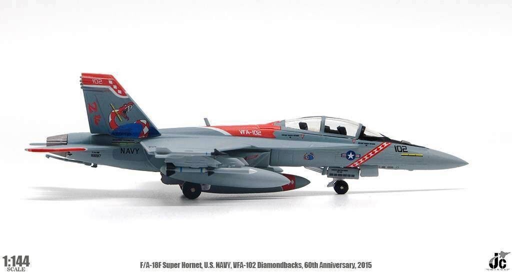JC Wings 1/144 JCW-144-F18-001 F/A-18F Super Hornet USN VFA-102 Diamondbacks