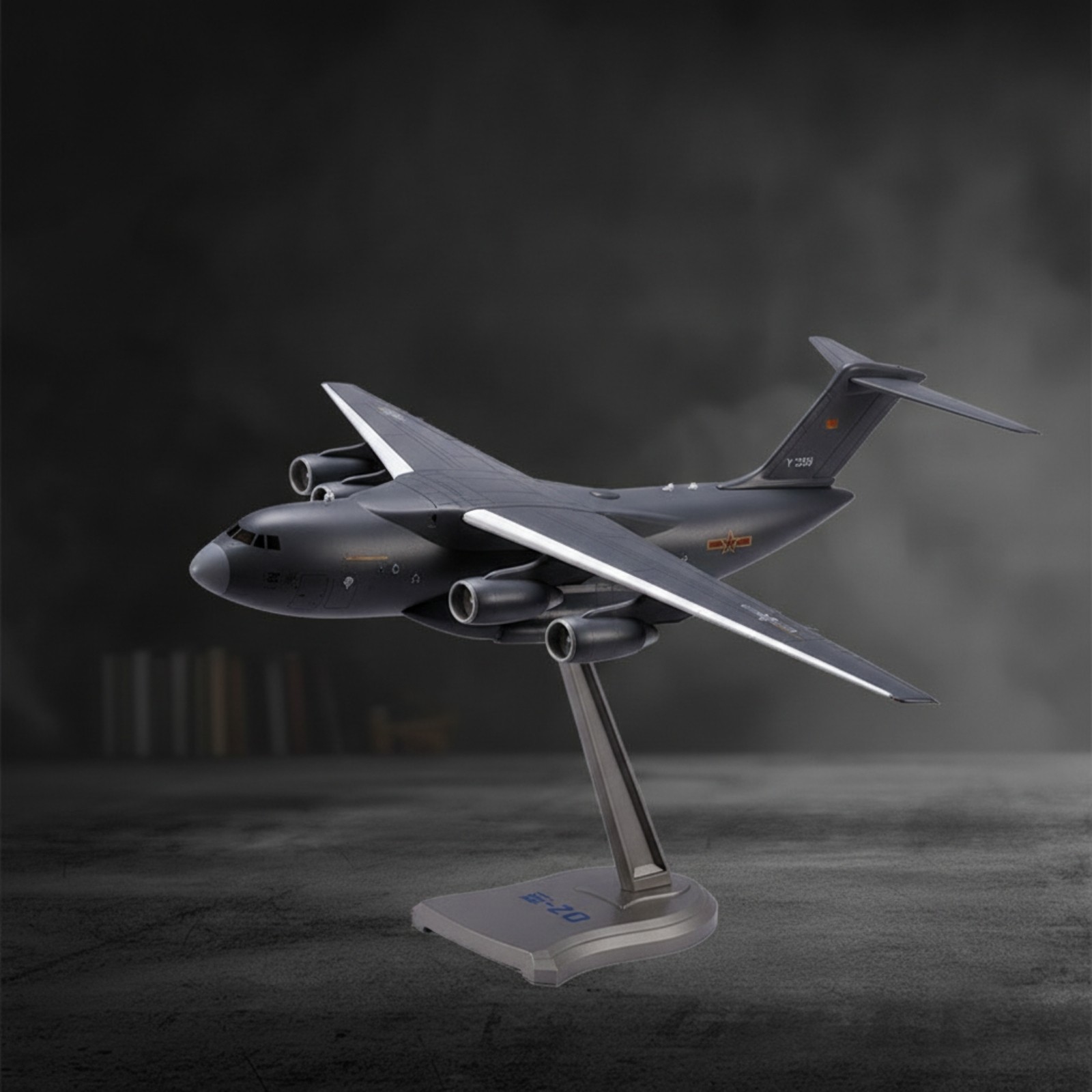 Y-20 Model with Stand 1:88 Scale Transport Aircraft Model Alloy for Collectors