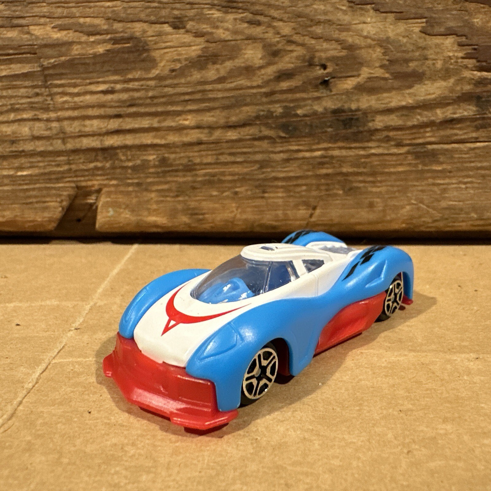 Greenbrier International 1:64 Diecast Car – Blue Red White Speed Racer Style