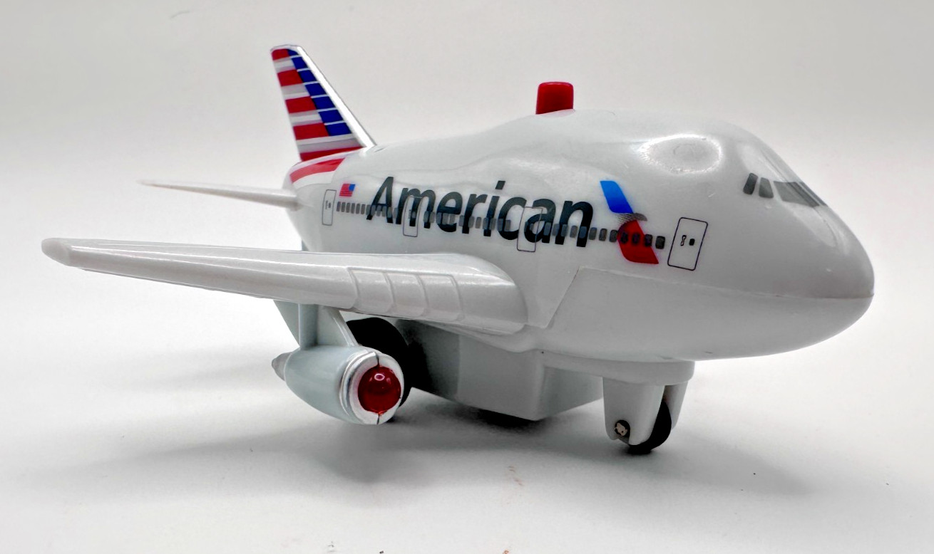 American Airlines Pullback Toy Airplane Sounds Daron Worldwide