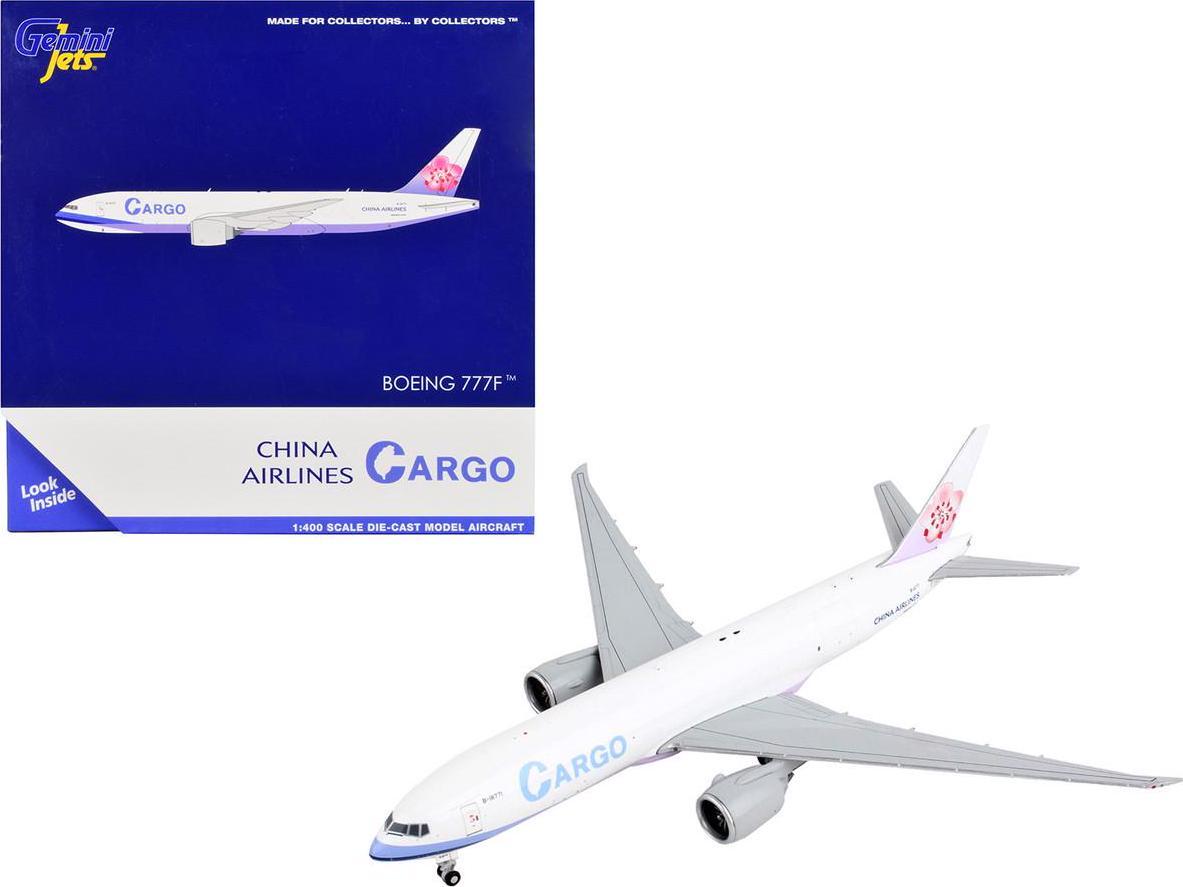 Boeing 777F Commercial Aircraft China Airlines Cargo White with Purple Stripes