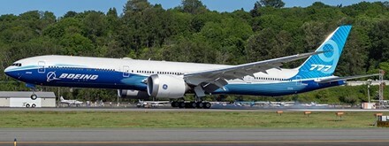 JC WINGS 1/400 BOEING COMPANY B777-9X (HOUSE COLOR) FOLDED VERSION LH4161X