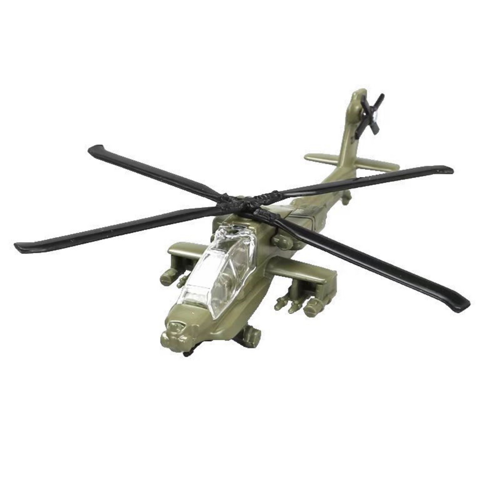 AH-64 Apache Attack Helicopter Model 1/130 Scale Alloy Plastic Display Replica