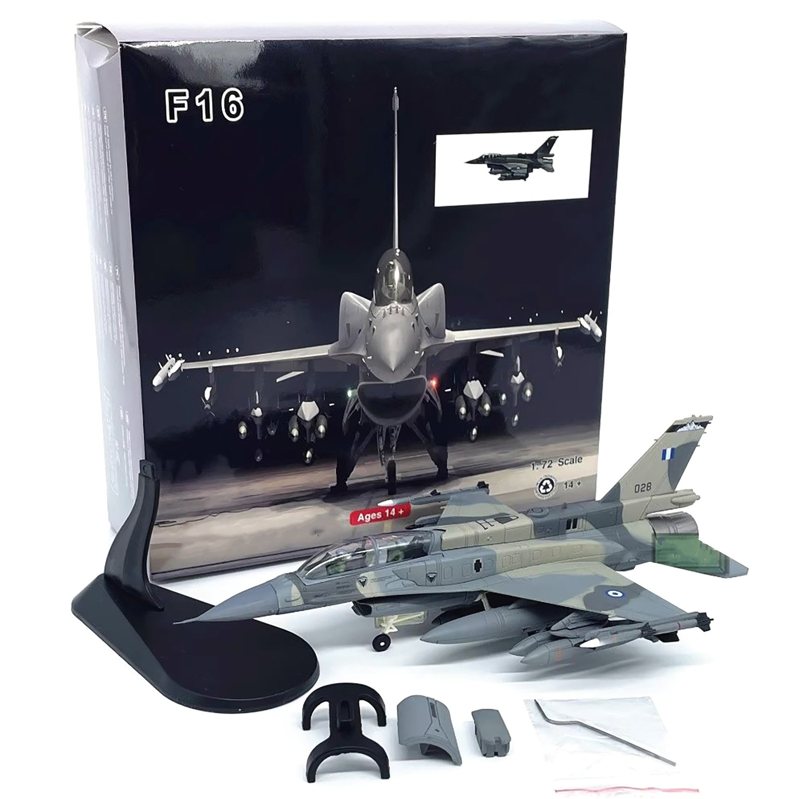 1/72 Hellenic Air Force F-16D Mira Figher Alloy Model High Quality Decoration