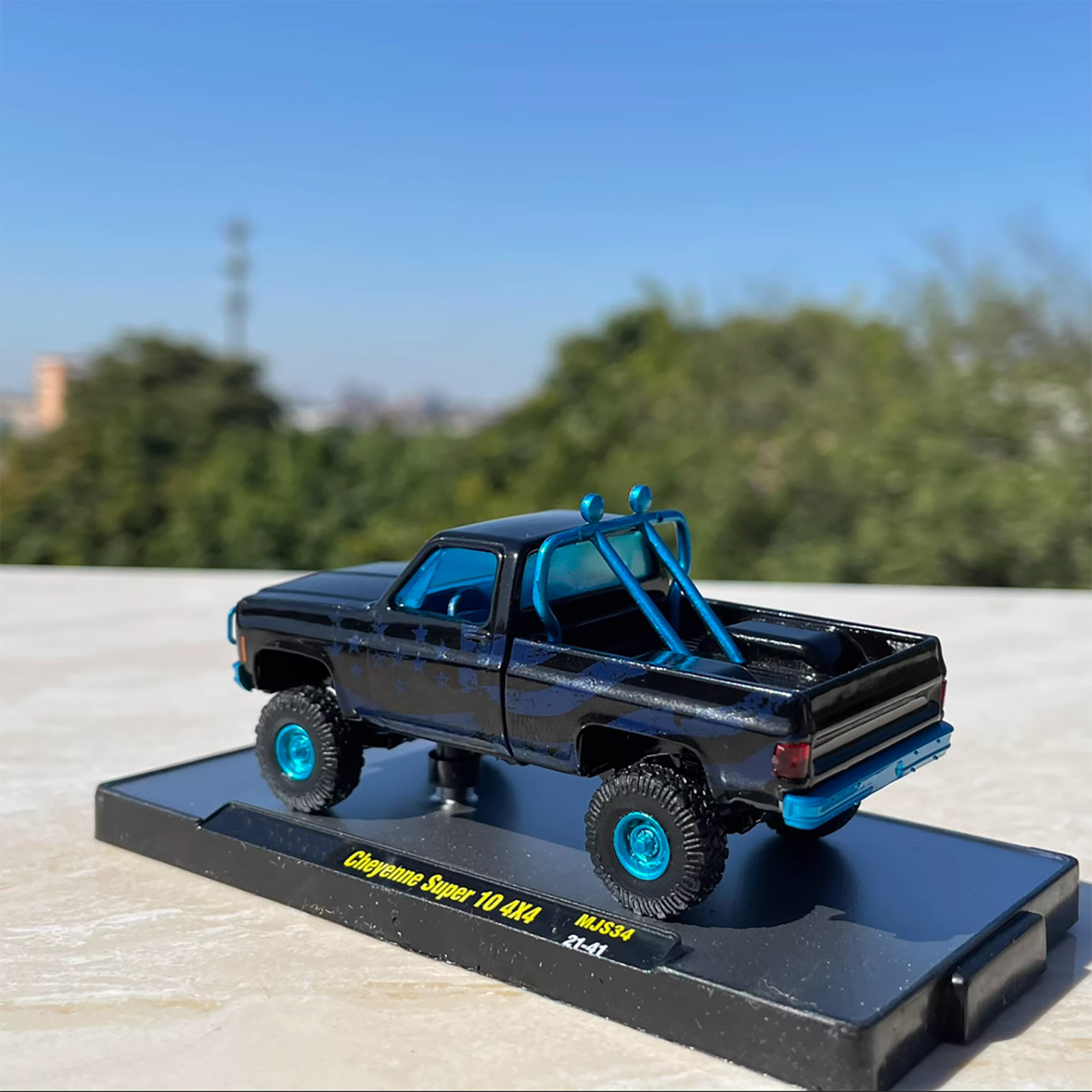1/64 8cm 1973 For Chevrolet Cheyenne Super 10 4×4 Pickup Alloy Model Car