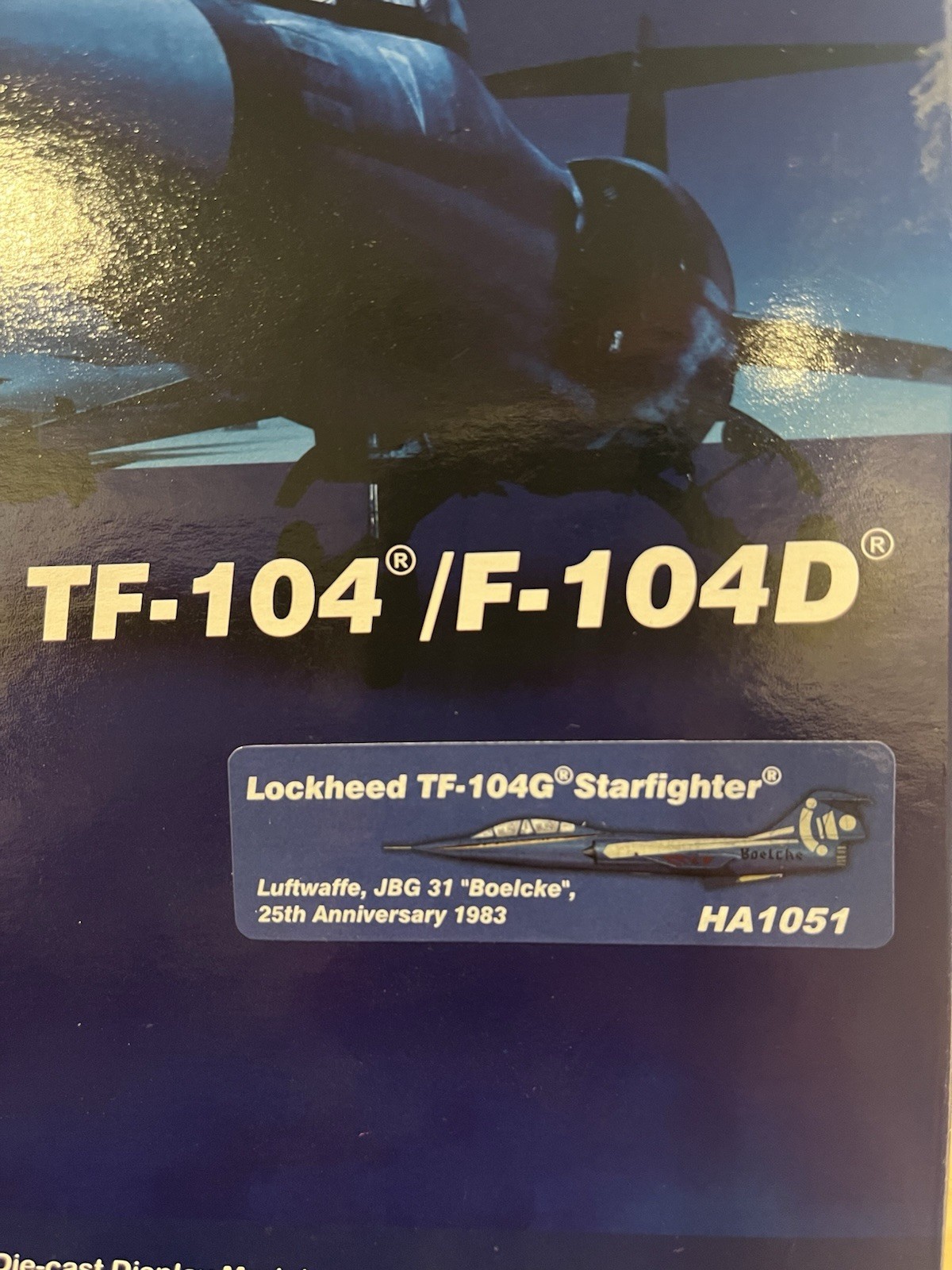 Lockheed TF-104G /F-104D 1:72 Scale Model – HA1051 25th Anniversary Luftwaffle