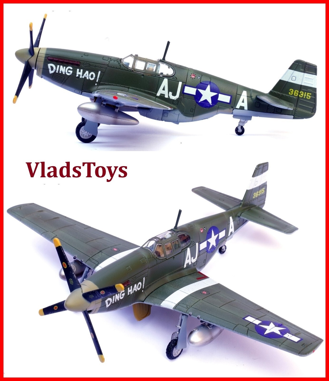 Legion 1/72 P-51B Mustang Ding Hao! Medal of Honor Ace Maj. James Howard 14606LD