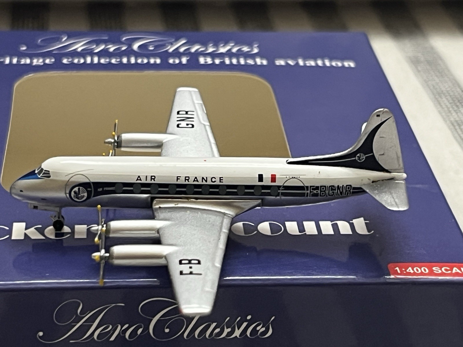 Aeroclassics Air France Vickers Viscount F-BGNR 1:400 Diecast Model