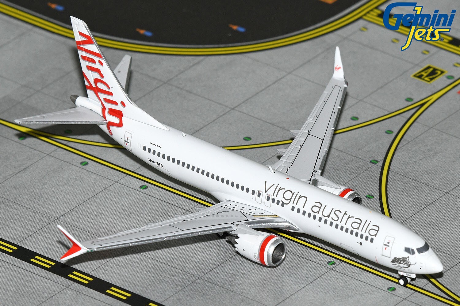Virgin Australia Boeing 737 MAX 8 Gemini Jets GJVOZ2142 Scale 1:400 IN STOCK