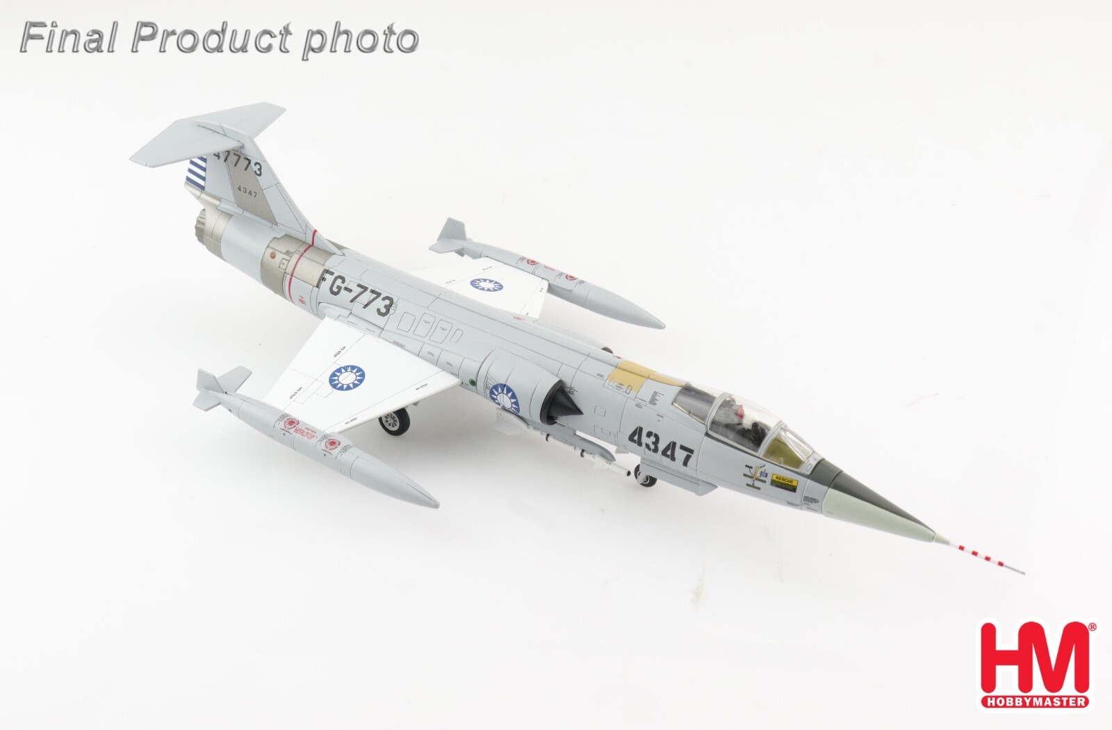 LOCKHEED F-104G STARFIGHTER 4347 CAPT. S. L. HU 3RD – HOBBY MASTER HA1072 1/72