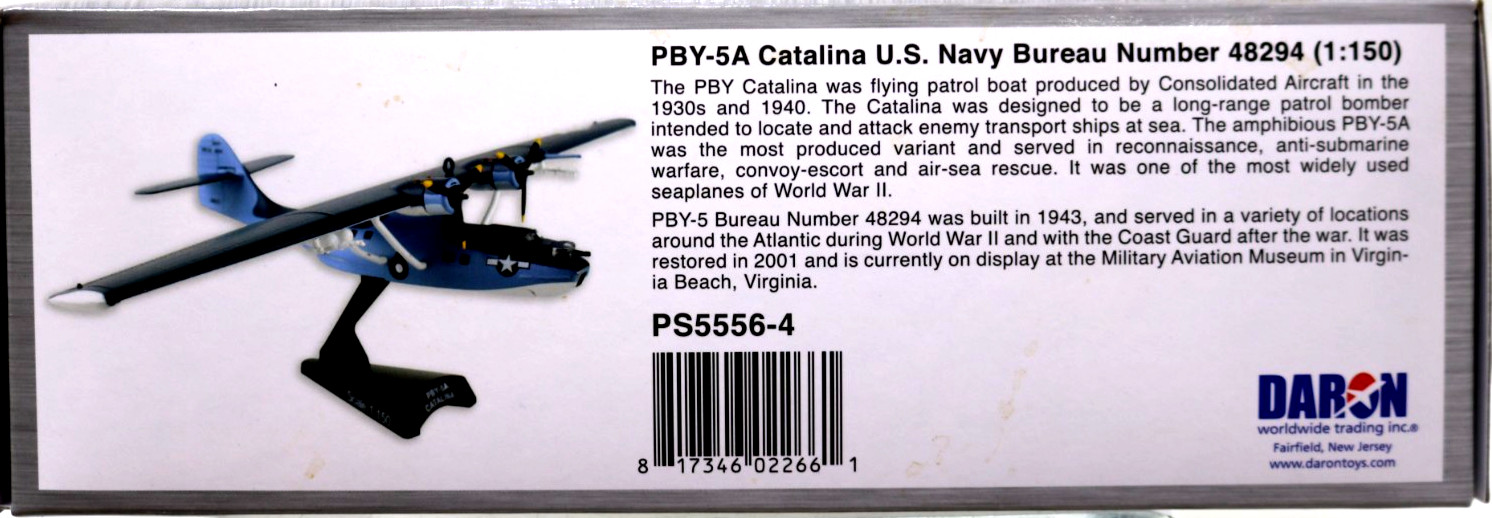 Same Day Shipping PBY-5A Catalina US Navy 1:150 (8X5) PS5556-4 BN48294