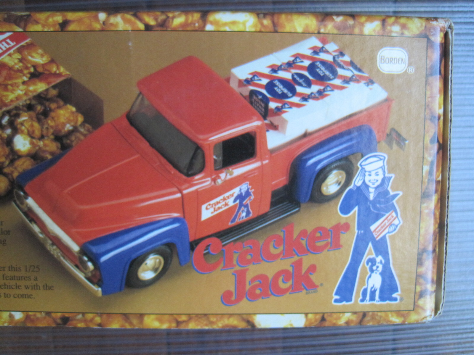 VINTAGE 1996 ERTL COLLECTIBLES 1956 FORD CRACKER JACK PICKUP TRUCK NEW BORDEN