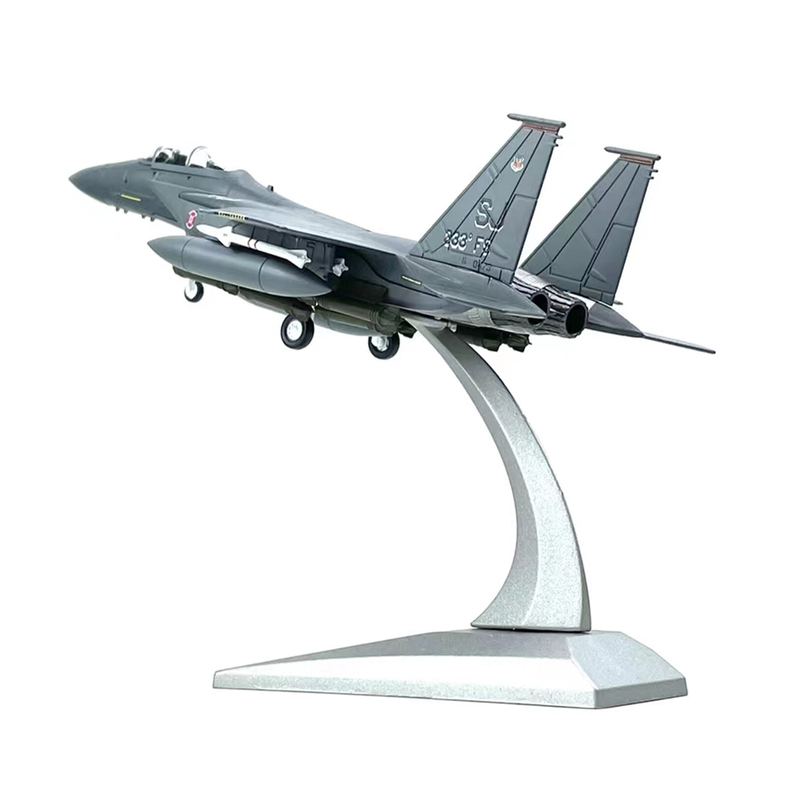1/100 U.S. F-15E Strike Eagle Bomber Aircraft Plane Alloy Model With Stand d
