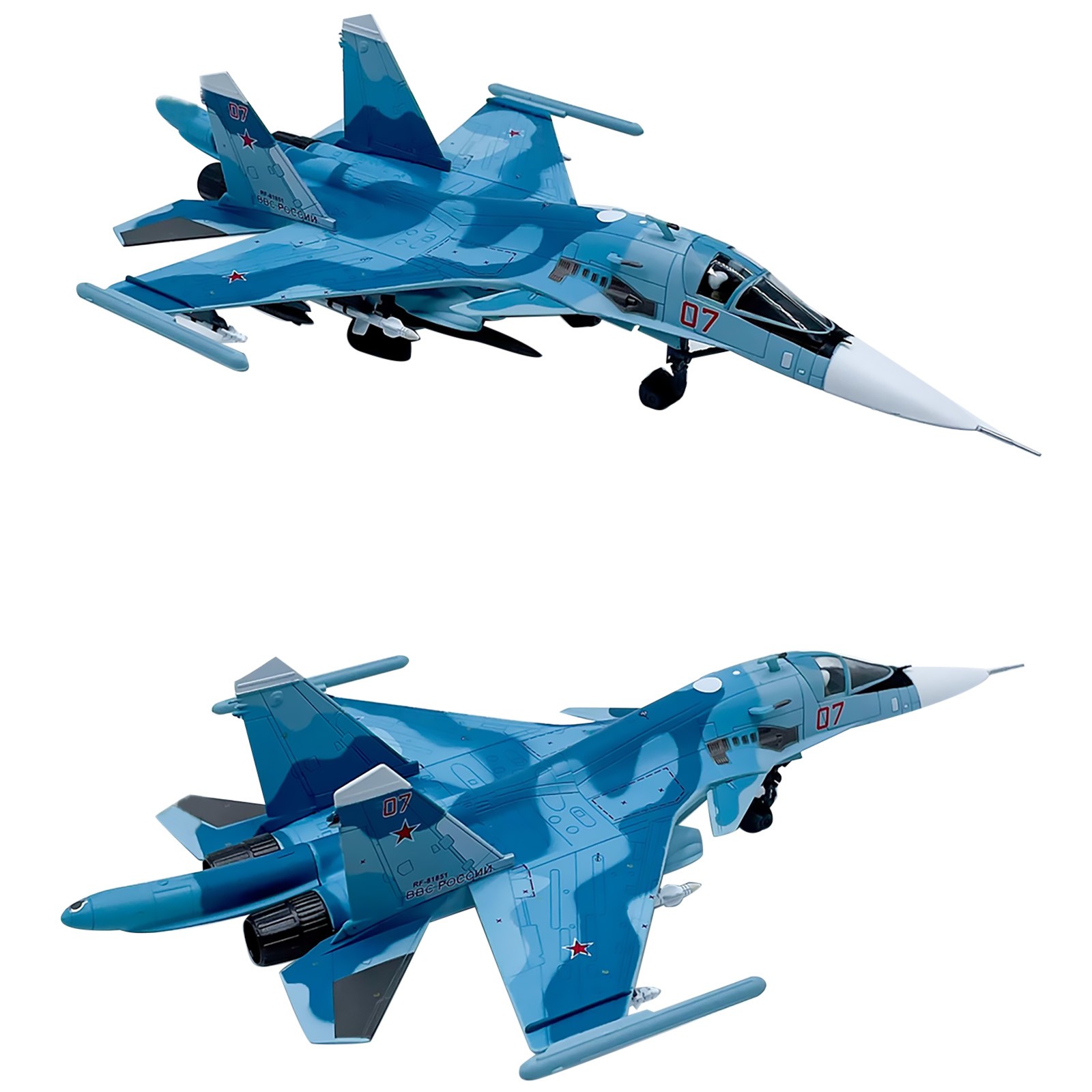 1:100 Russia Su-34 Fighter Alloy Aircraft Model Souvenir Static Display Gift