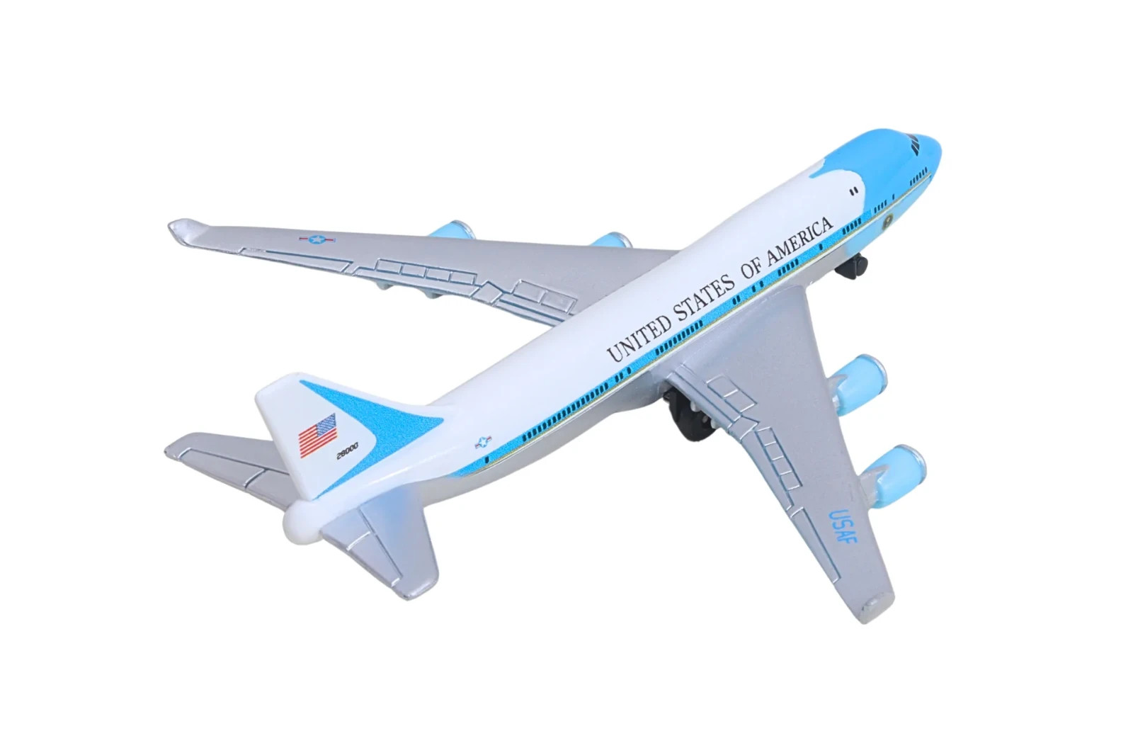 AIR FORCE ONE United States of America Die Cast Metal Plane DARON RT5734 B 747