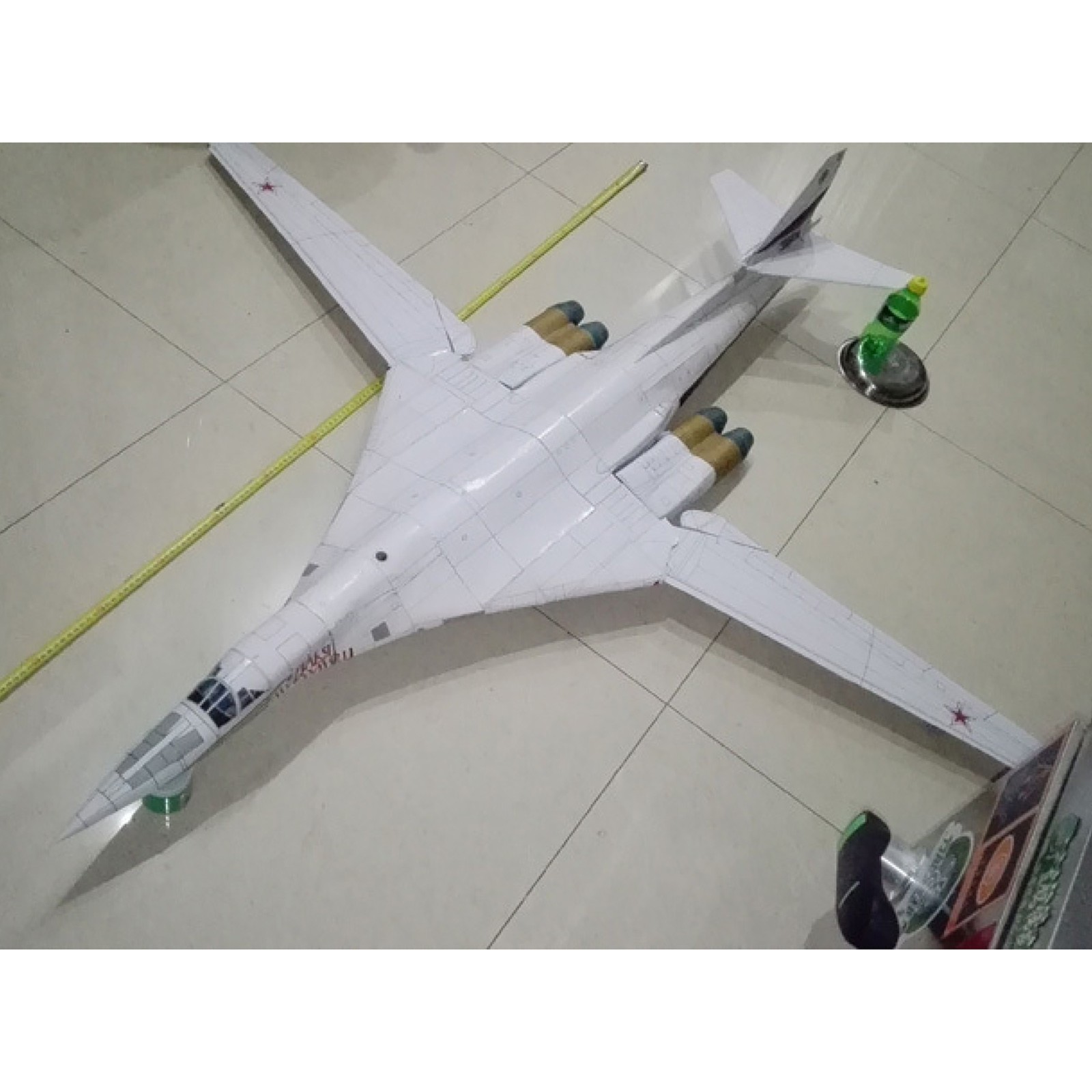 1:72 Unassembled Tupolev Tu-160 Jack Bomber Aircraft Paper Model Military Plane