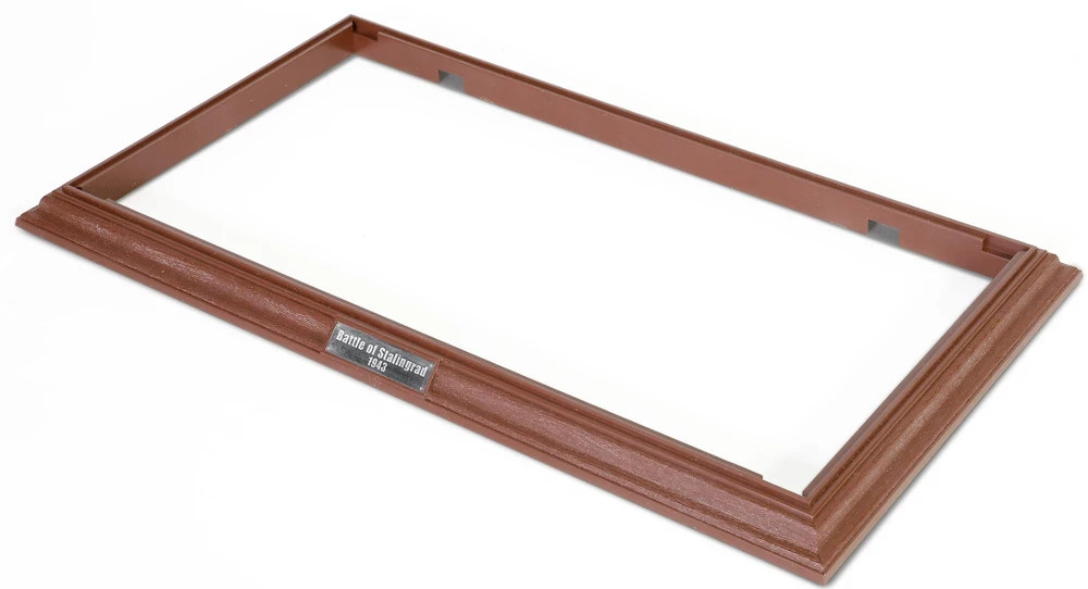 Forces of Valor Medium Size Mahogany Wooden Pean Has 3 Metal Plates
