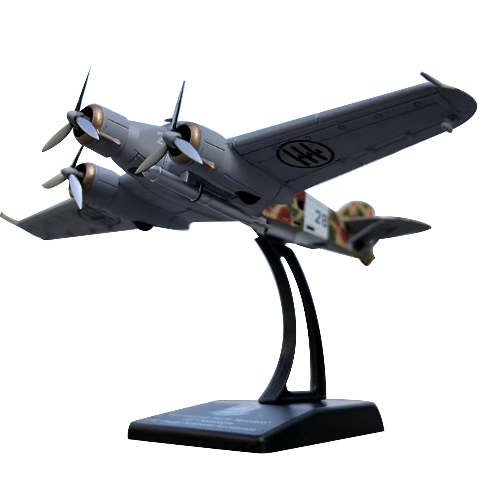11cm Long 1/144 SM.79 Sparviero Bomber Alloy Model with Stand Brand New Item