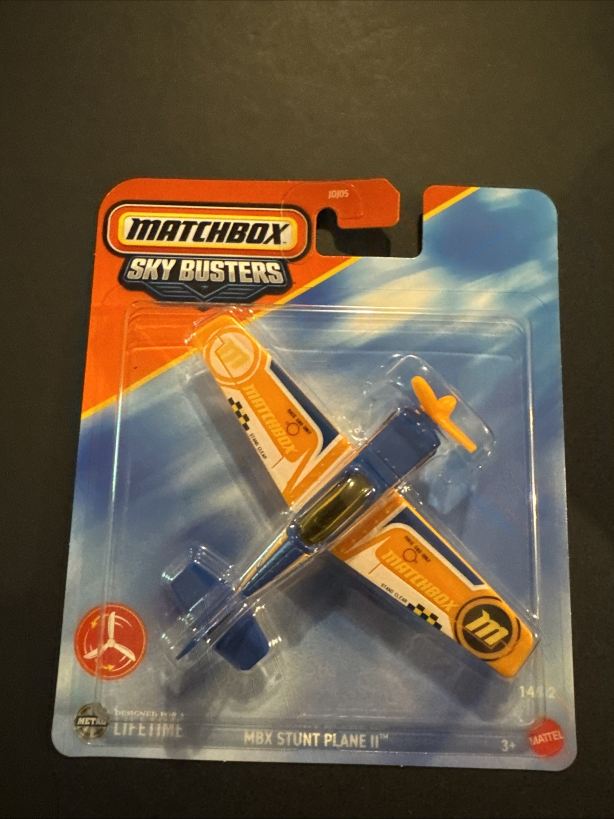 Matchbox Sky Busters MBX STUNT PLANE II #14/32 Super Chase Logo On Wing New