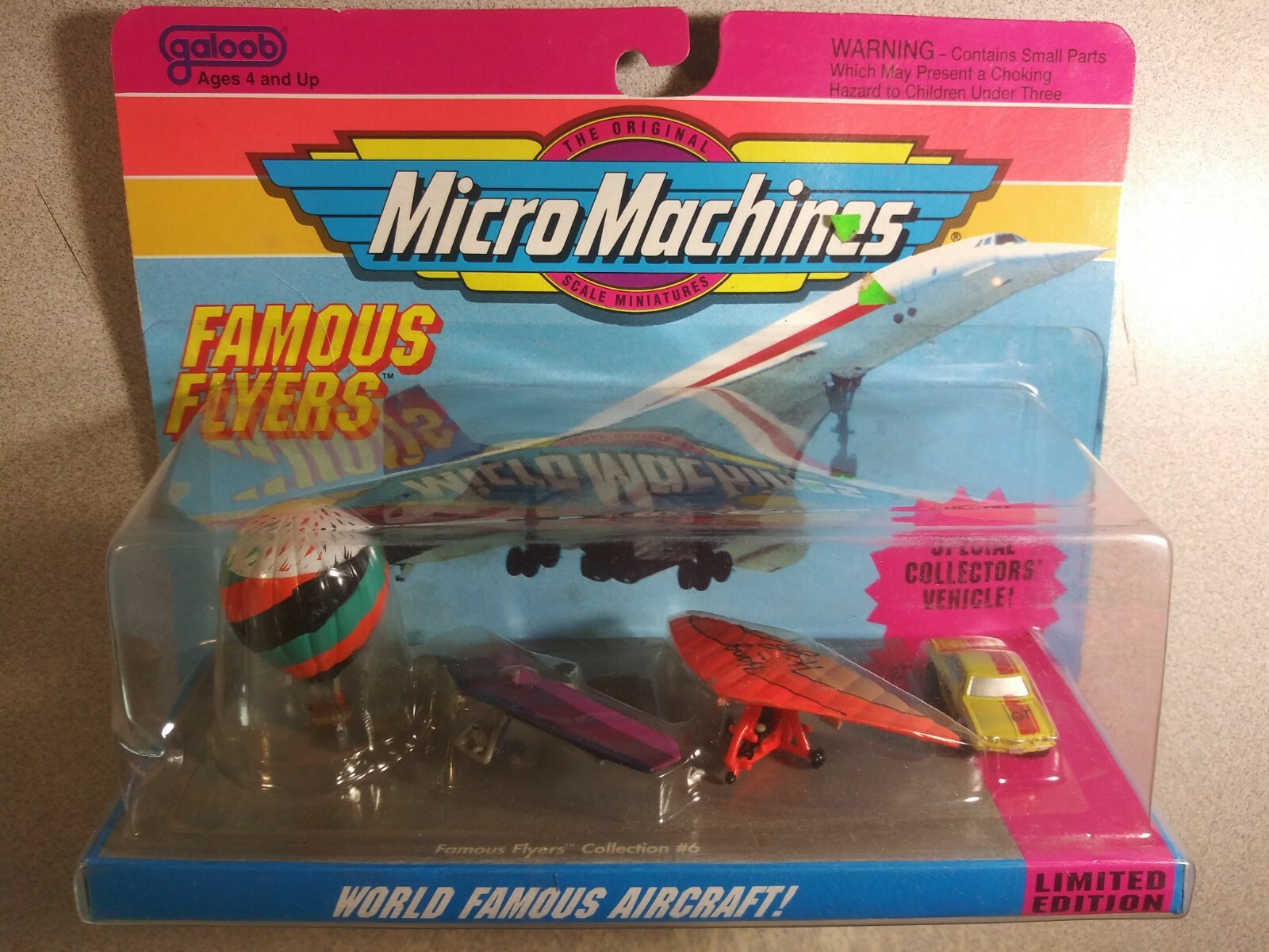 MicroMachines Famous Flyers World Famous Aircraft! 1992 Limited Edition In-box