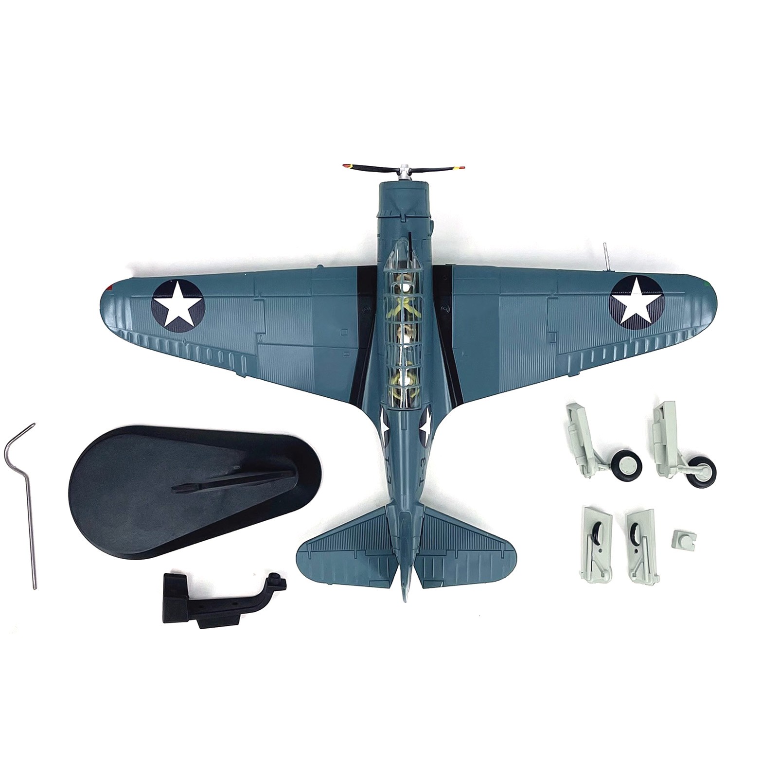 1/72 Scale Diecast Alloy WWII TBD Devastator Bomber Model Gift For Kids