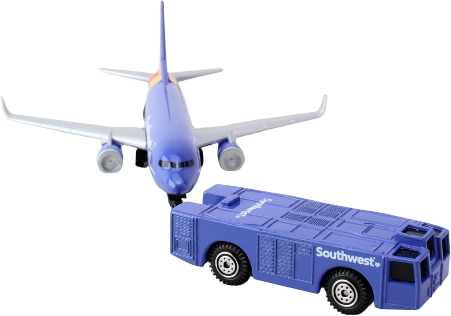 Southwest Airlines Airport Playset with Die-Cast Metal Model Airplane with Pl…