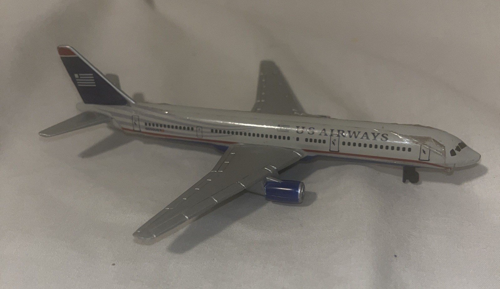 VTG Daron Realtoy US Airways Die-Cast Model Airplane Gray Livery N000US