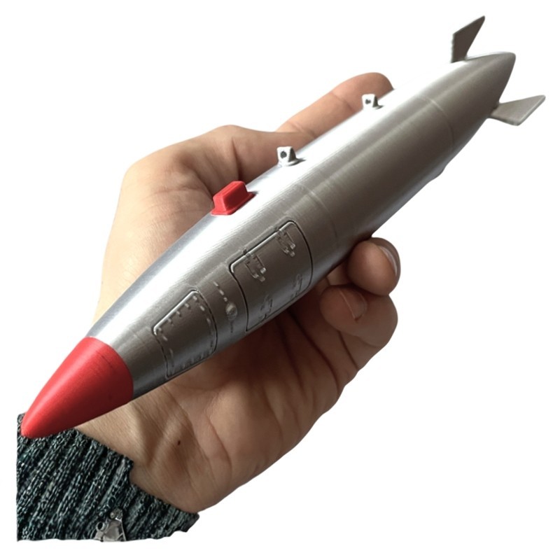 3D Printed 30cm 1:15 Military Model Cold War America B28 Nuclear Bomb Collection