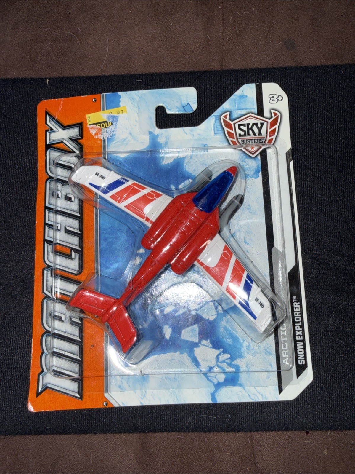 MATCHBOX SKY BUSTERS ARCTIC SNOW EXPLORER RED WHITE BLUE SE-705 2012 NEW MATTEL.