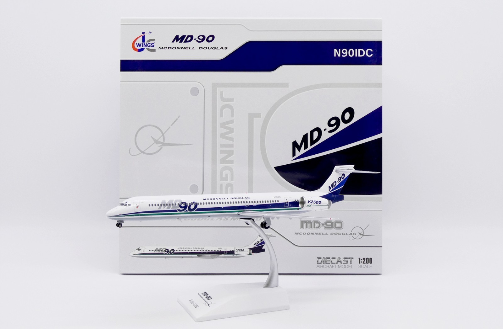 Jcwings McDonnell Douglas MD-90 House Color N901DC 1/200 LH2501