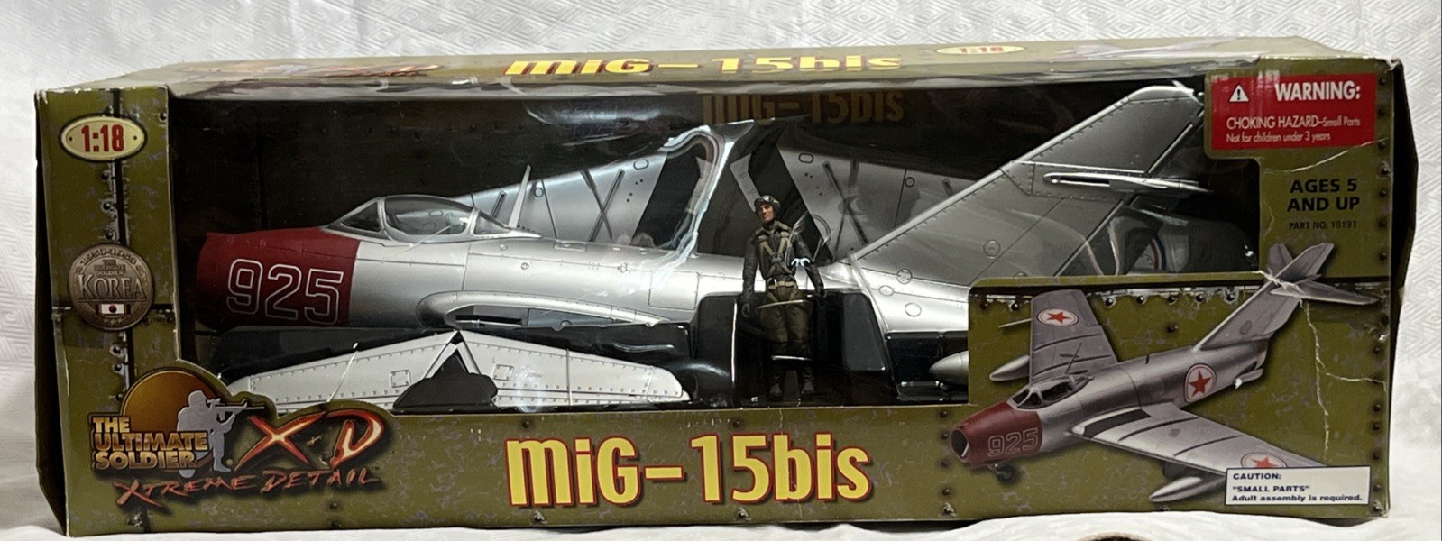 The Ultimate Soldier MiG 15bis 1:18 Scale #10191 21st Century Toys New Open Box