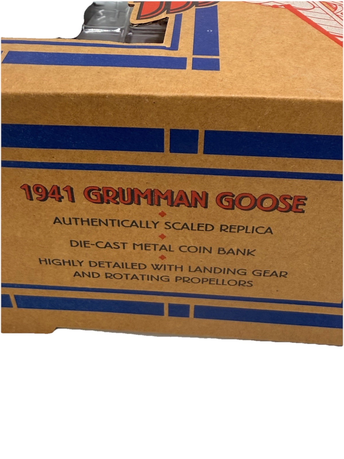 ACE Stores 1941 Grumman Goose Die-Cast Metal Coin Bank New In Box #9816299