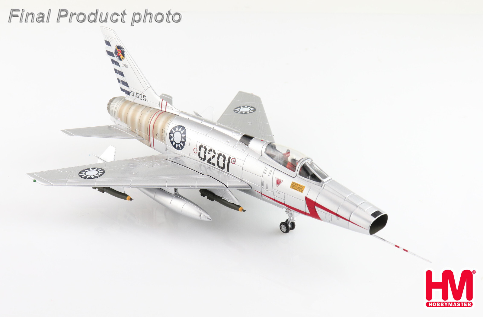 HA2125 1/72 F-100D Super Sabre 020/51-1535 ROCAF 41st Squadron Taiwan 1980’s
