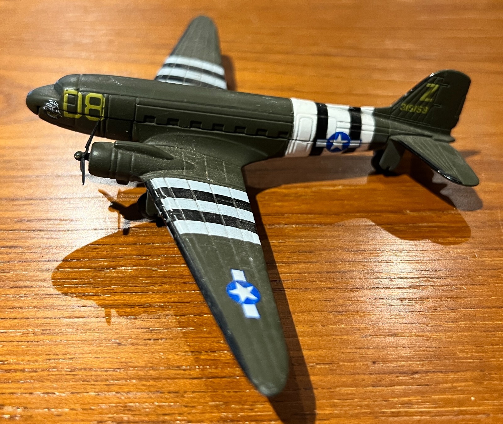 Skytrain Douglas C-47 Die Cast Model Dakota United States Army Z 315159 D8