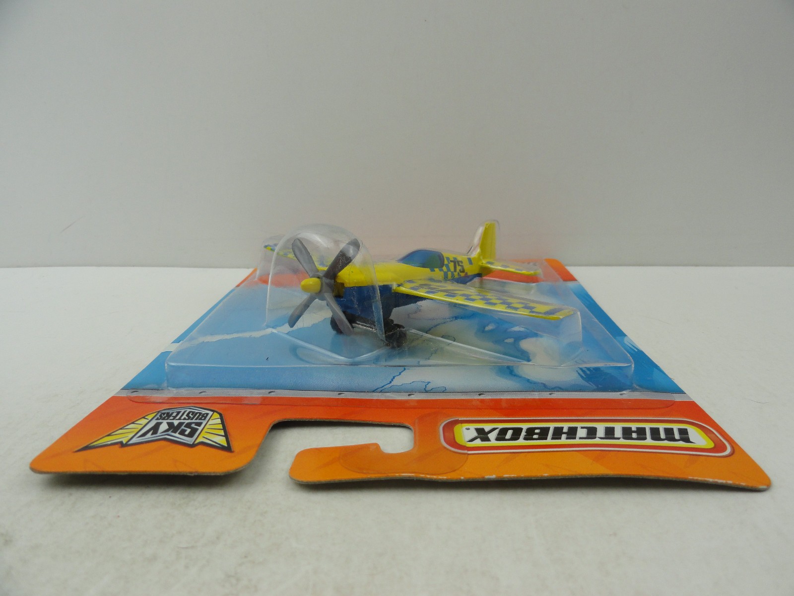 2010 Matchbox Sky Busters Skyfire Stunt Plane (Yellow #75)