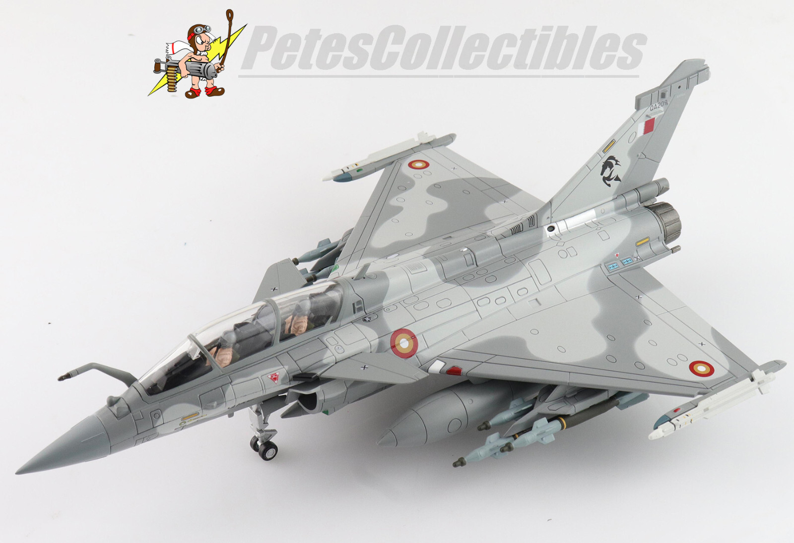 Hobby Master HA9613 Dassault Rafale QA209, Qatar Emiri Air Force, 2021 1:72