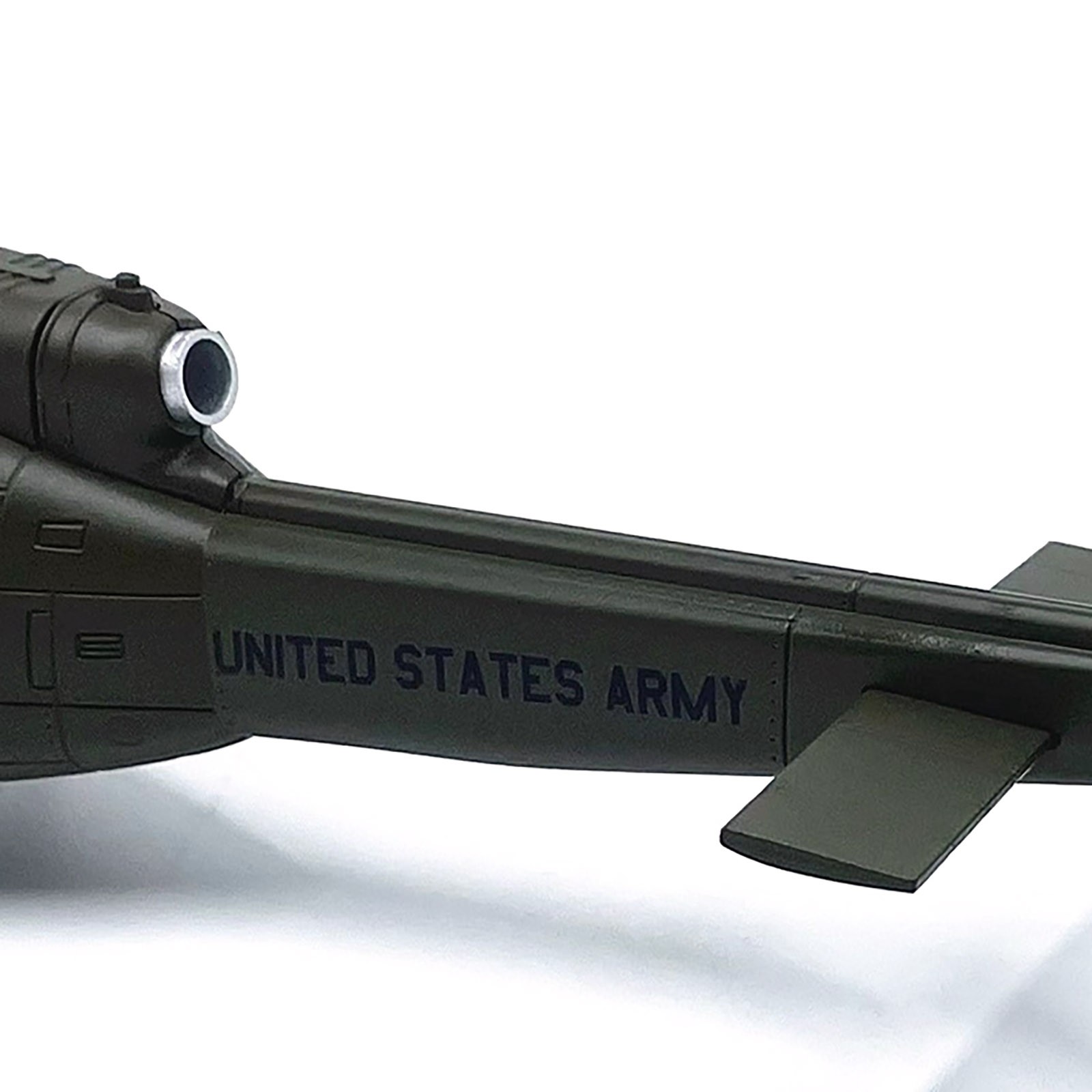 Detailed Premium US Army Huey Helicopter Model 1:48 Scale with Display Stand