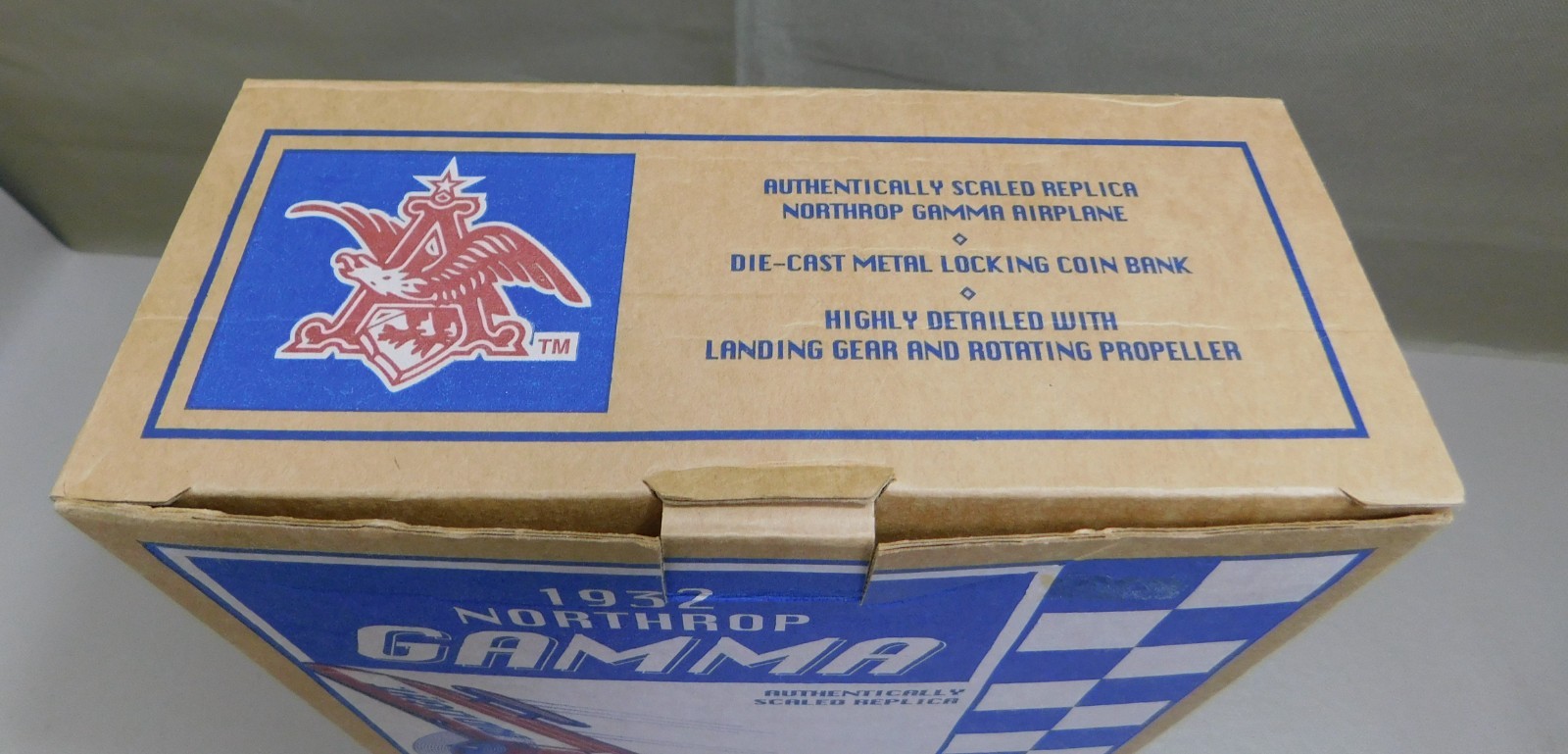 1932 Northrop Gamma Bud Light Racing Airplane Die Cast Bank Ertl 1995 F241