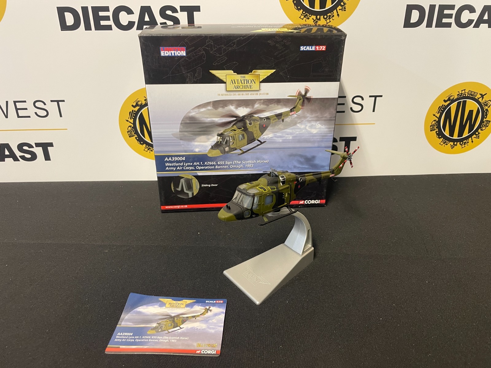 CORGI AVIATION AA39004 1:72 SCALE WESTLAND LYNX AH.1 XZ666 655 SQN OMAGH 1983