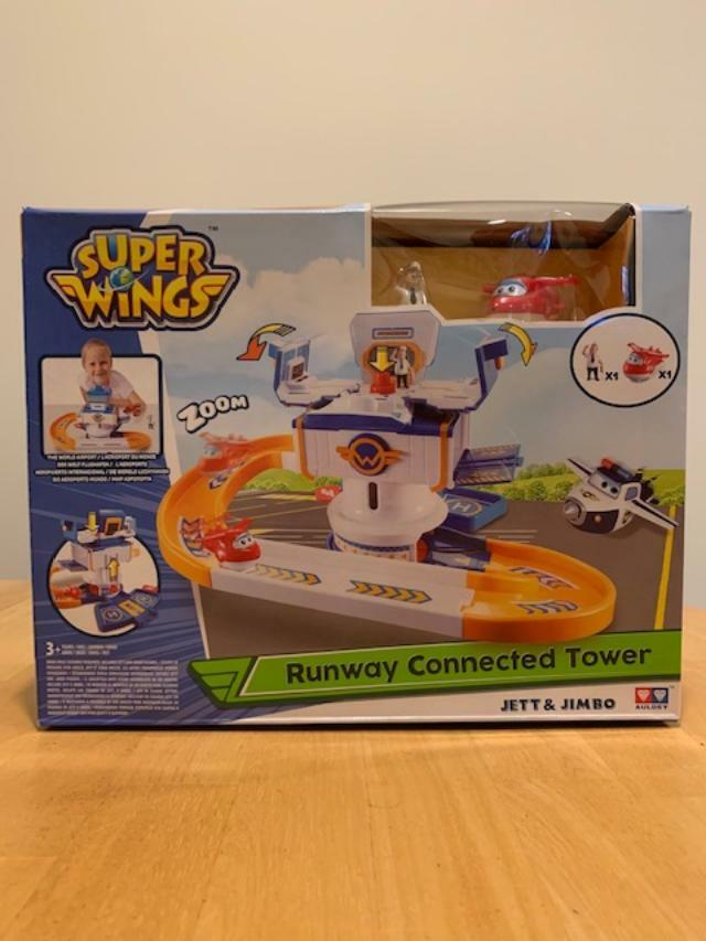 Super Wings Runway Connected Tower Ages 3+ Toy Plane Jet Fly Gift Set Learn Play