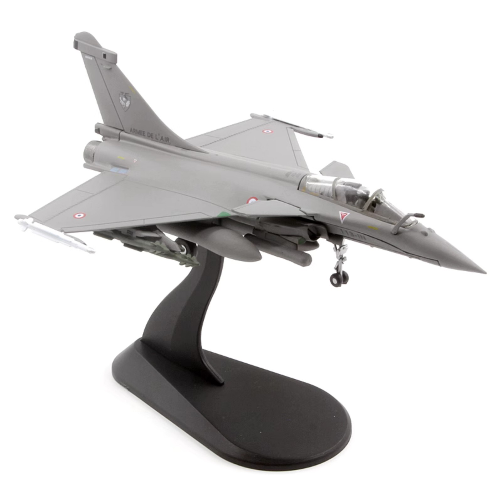 1/100 Diecast Alloy French Air Force Rafale C Libya War Fighter Model Souvenir