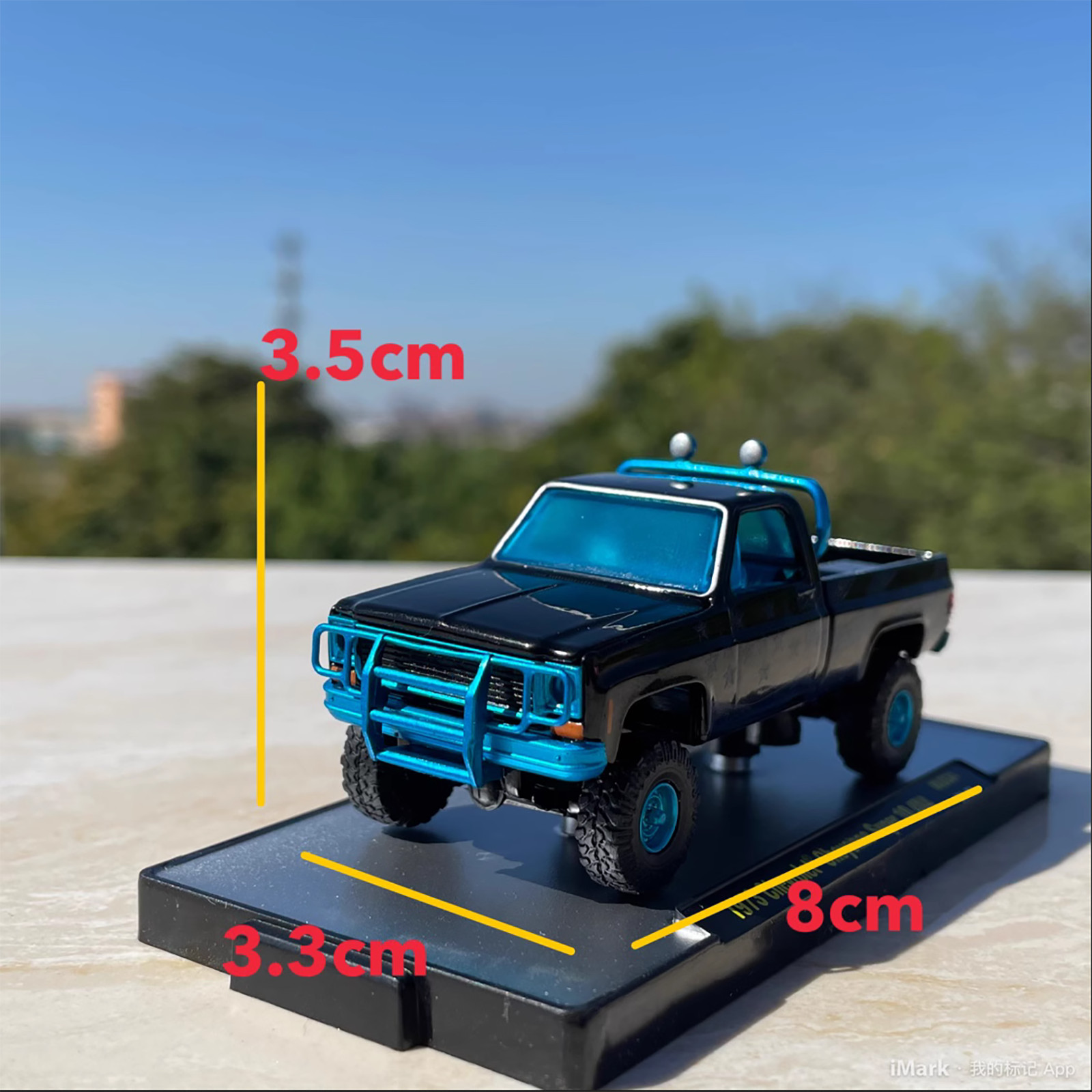 1/64 8cm 1973 For Chevrolet Cheyenne Super 10 4×4 Pickup Alloy Model Car